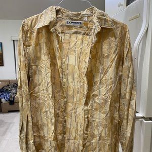 Express men’s long sleeved button down